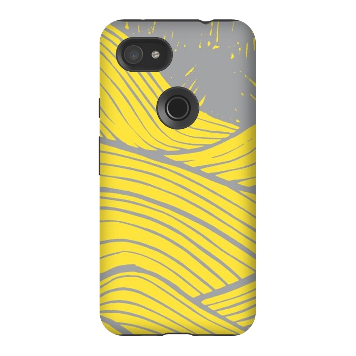 Pixel 3AXL StrongFit The yellow waves by Steve Wade (Swade)