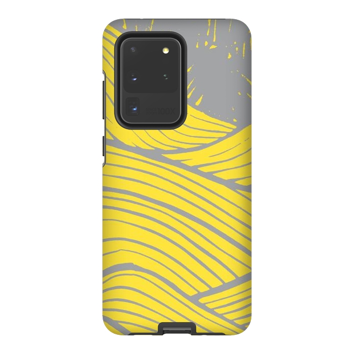Galaxy S20 Ultra StrongFit The yellow waves by Steve Wade (Swade)