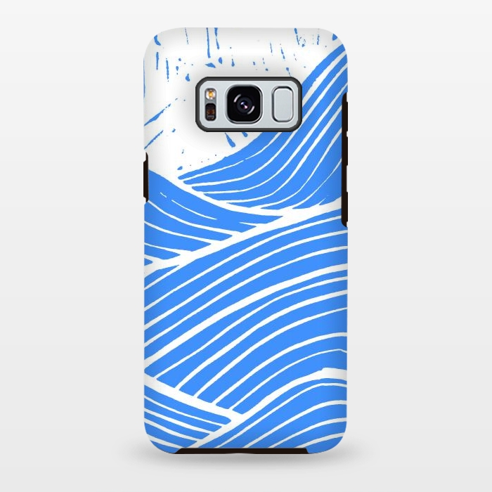 Galaxy S8 plus StrongFit The blue and white waves by Steve Wade (Swade)