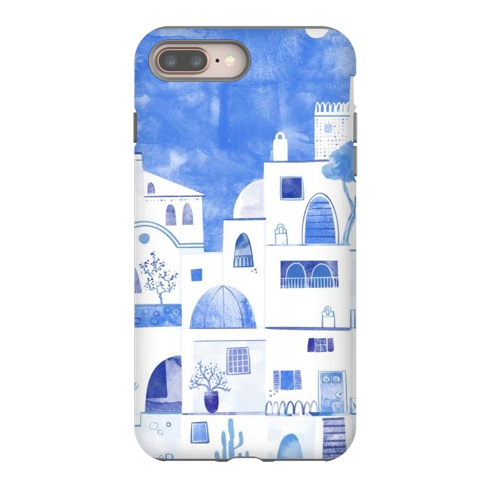 iPhone 8 plus StrongFit Santorini by Nic Squirrell