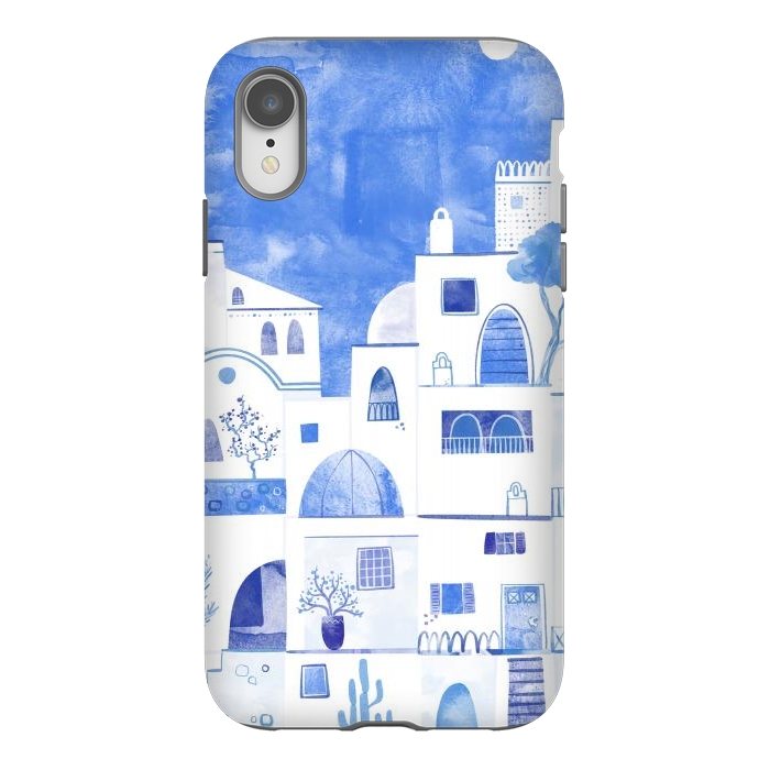 iPhone Xr StrongFit Santorini by Nic Squirrell