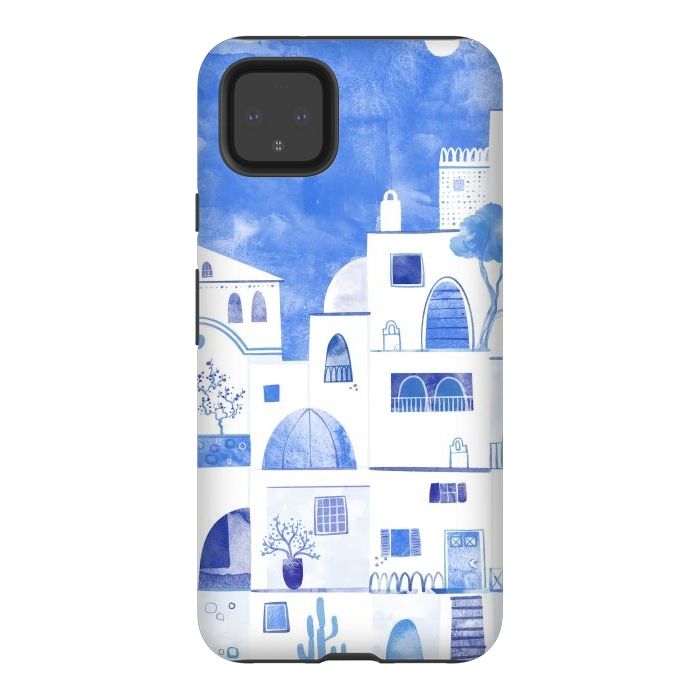 Pixel 4XL StrongFit Santorini by Nic Squirrell