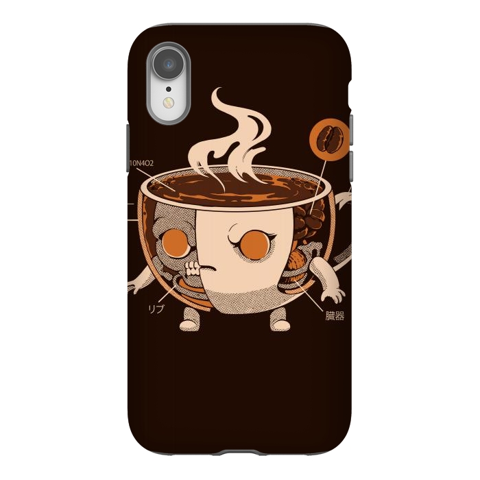 iPhone Xr StrongFit Coffeezilla X-ray by Ilustrata