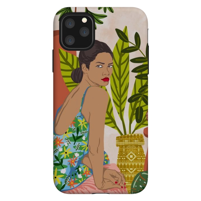 iPhone 11 Pro Max StrongFit Anything worth having, is worth the wait, Morocco Architecture Bohemian Brown Woman Diversity Nature by Uma Prabhakar Gokhale