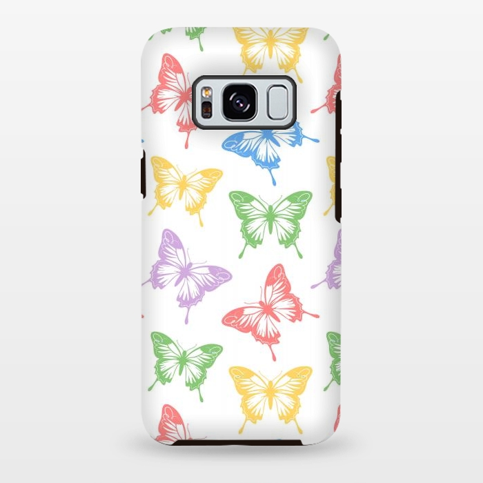 Galaxy S8 plus StrongFit Funky butterflies by Martina