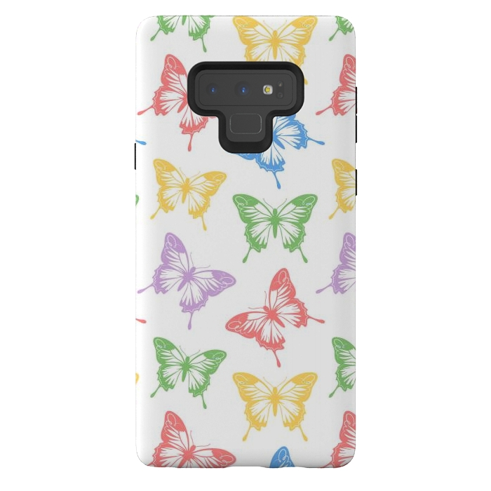 Galaxy Note 9 StrongFit Funky butterflies by Martina