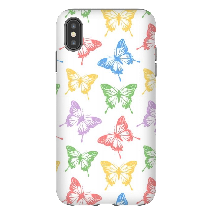 iPhone Xs Max StrongFit Funky butterflies by Martina