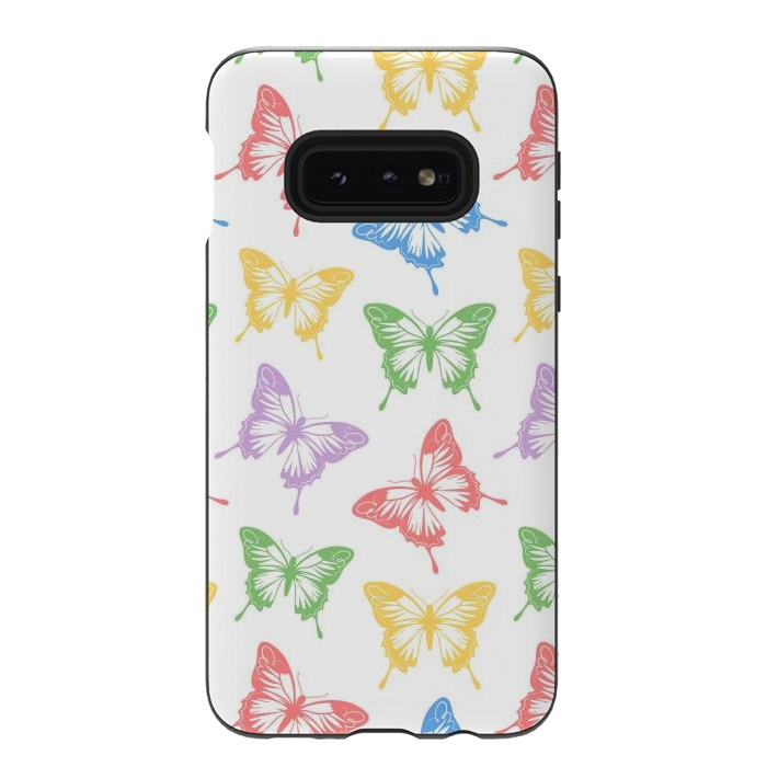 Galaxy S10e StrongFit Funky butterflies by Martina