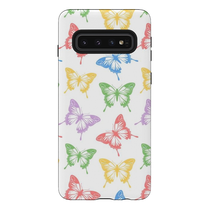 Galaxy S10 StrongFit Funky butterflies by Martina