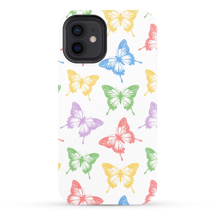 iPhone 12 StrongFit Funky butterflies by Martina