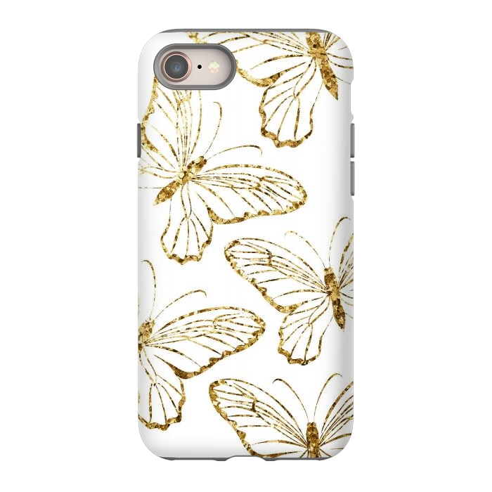 iPhone SE StrongFit Glitter Butterflies by Martina