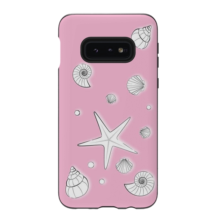Galaxy S10e StrongFit Pink Sea by Martina