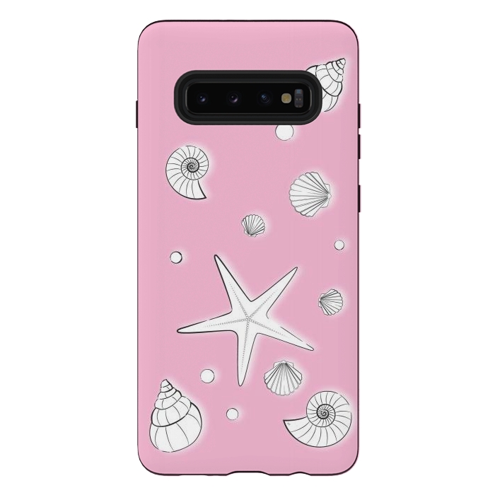 Galaxy S10 plus StrongFit Pink Sea by Martina