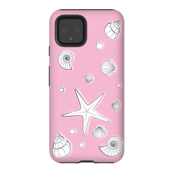 Pixel 4 StrongFit Pink Sea by Martina