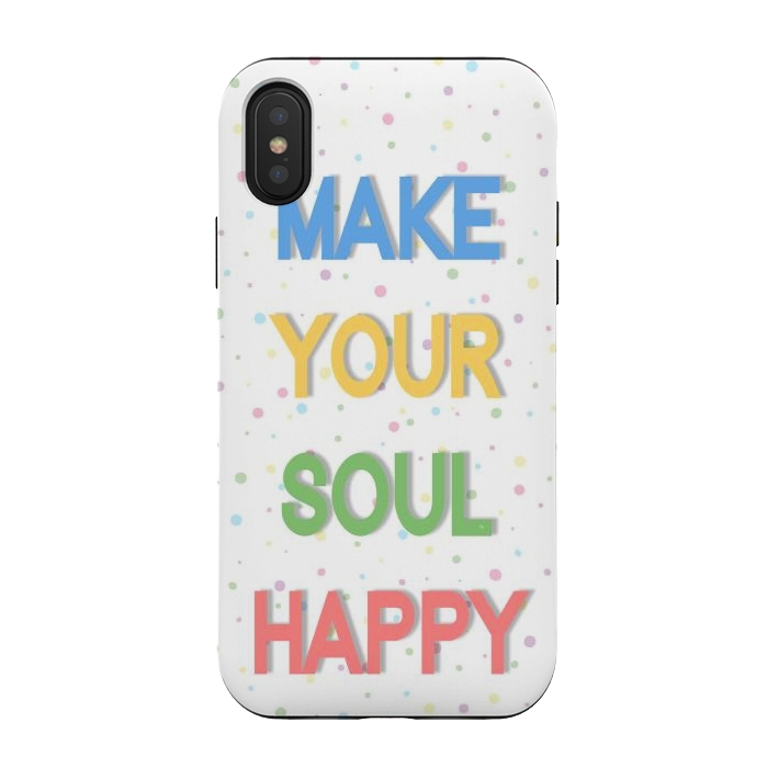 iPhone Xs / X StrongFit Happy Soul by Martina
