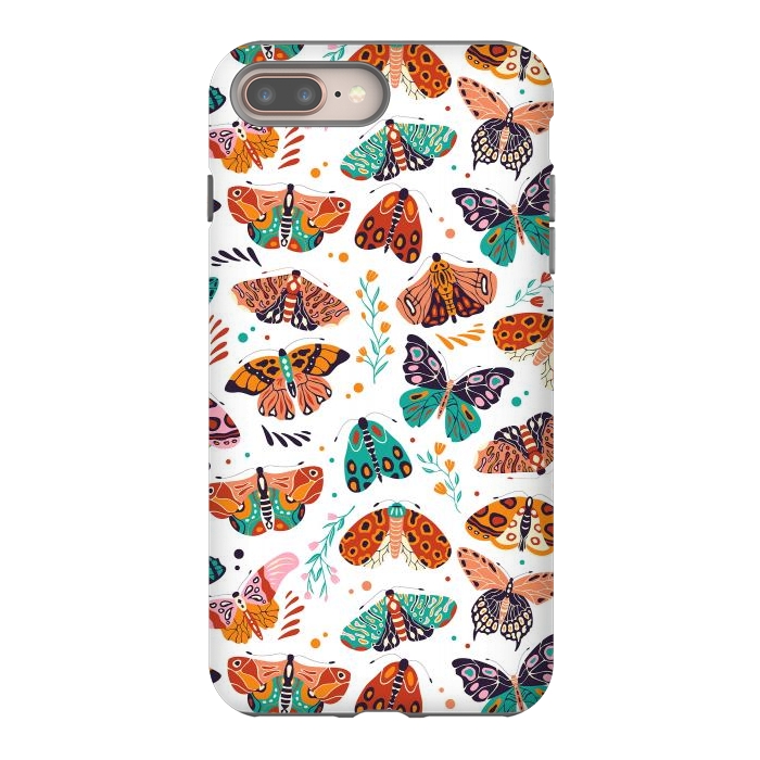 iPhone 7 plus StrongFit Spring Butterflies Pattern 002 by Jelena Obradovic