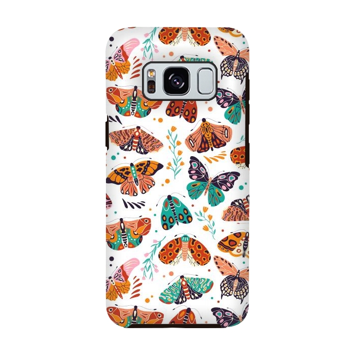Galaxy S8 StrongFit Spring Butterflies Pattern 002 by Jelena Obradovic