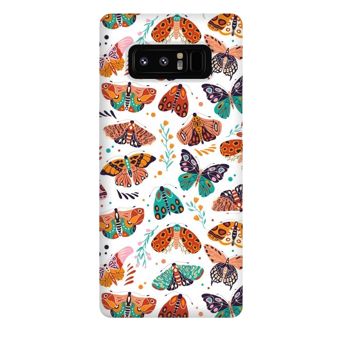 Galaxy Note 8 StrongFit Spring Butterflies Pattern 002 by Jelena Obradovic