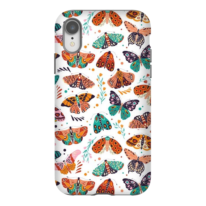 iPhone Xr StrongFit Spring Butterflies Pattern 002 by Jelena Obradovic