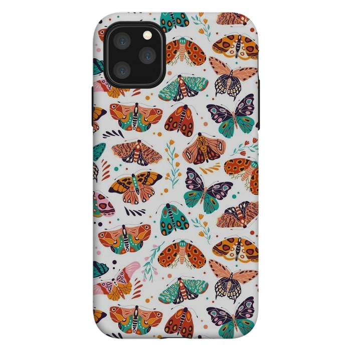 iPhone 11 Pro Max StrongFit Spring Butterflies Pattern 002 by Jelena Obradovic