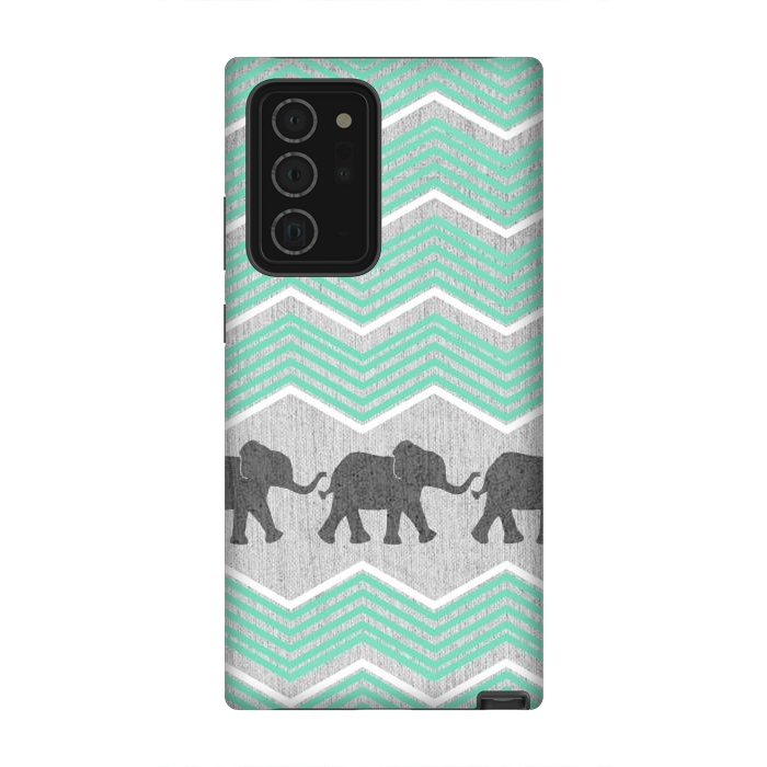 Galaxy Note 20 Ultra StrongFit Three Elephants by Tangerine-Tane
