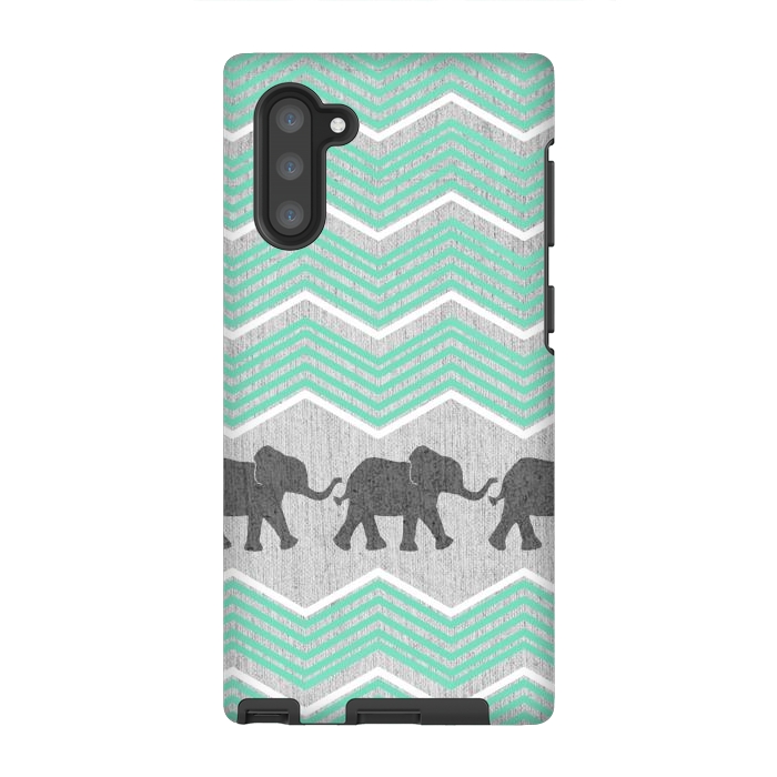 Galaxy Note 10 StrongFit Three Elephants by Tangerine-Tane