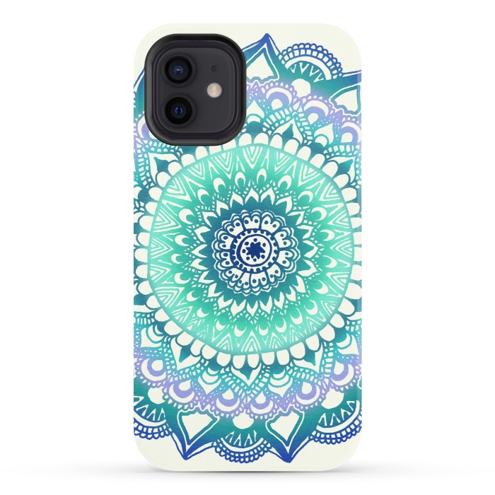 iPhone 12 StrongFit Deep Forest Flower by Tangerine-Tane