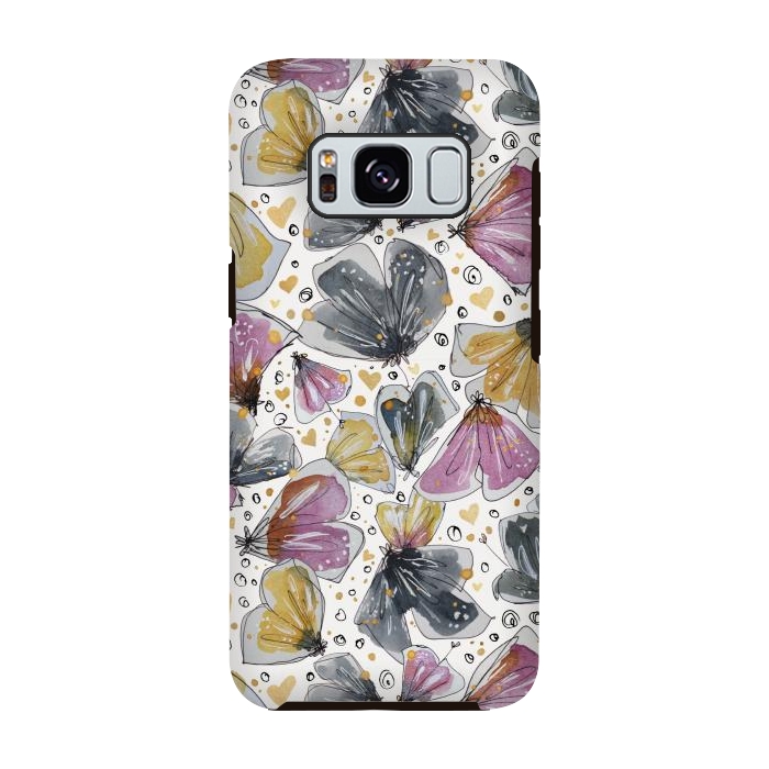 Galaxy S8 StrongFit Fabulous Flowery Flowers by Paula Ohreen