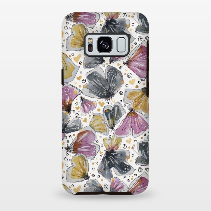 Galaxy S8 plus StrongFit Fabulous Flowery Flowers by Paula Ohreen