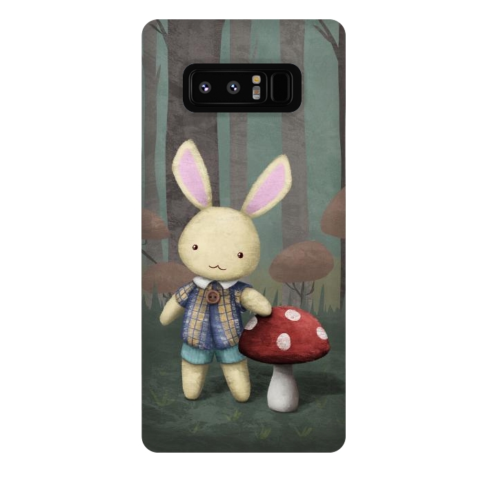 Galaxy Note 8 StrongFit Cute bunny by Laura Nagel