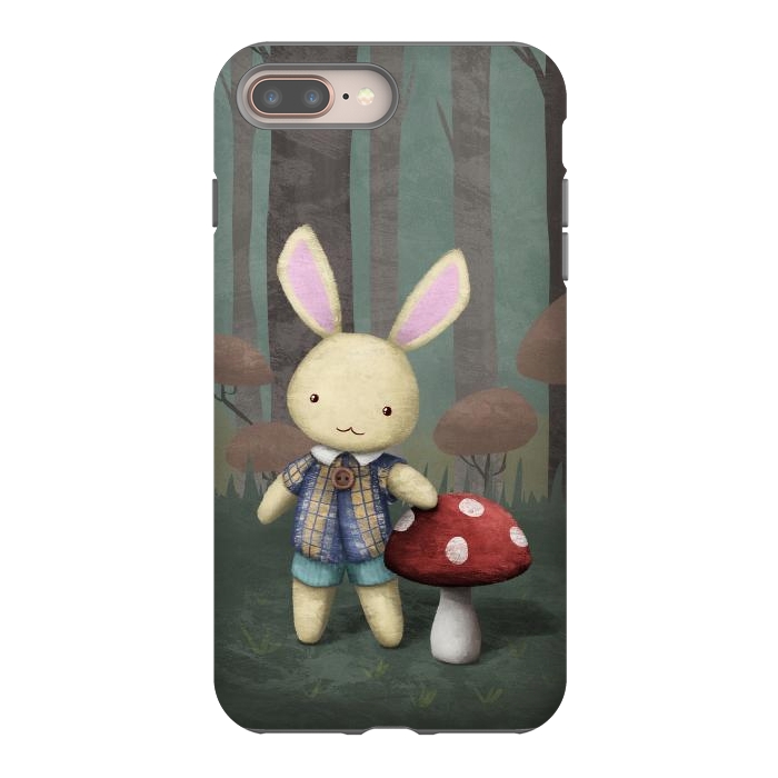 iPhone 8 plus StrongFit Cute bunny by Laura Nagel