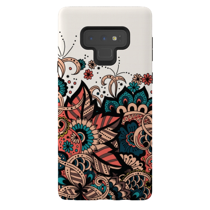 Galaxy Note 9 StrongFit mandala print multicolor by MALLIKA