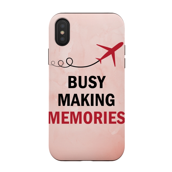 iPhone Xs / X StrongFit busy making memories by MALLIKA