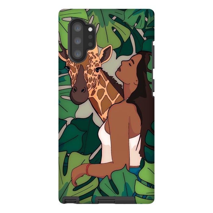 Galaxy Note 10 plus StrongFit The green jungle girl by Steve Wade (Swade)
