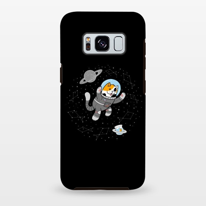 Galaxy S8 plus StrongFit Catstronaut by Afif Quilimo
