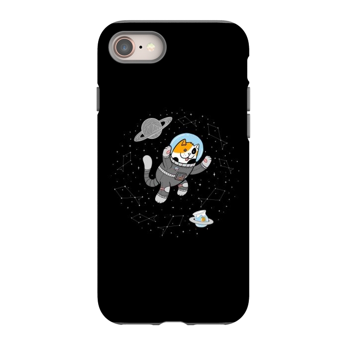 iPhone SE StrongFit Catstronaut by Afif Quilimo