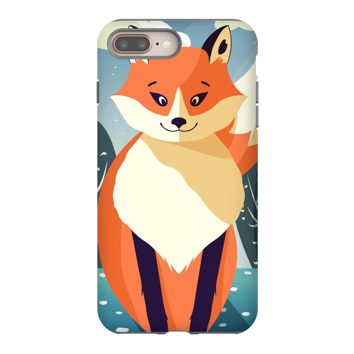 iPhone 7 plus StrongFit Wildlife 006a Red Fox by Jelena Obradovic