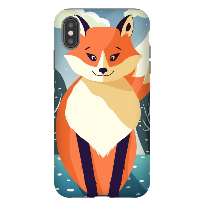 iPhone Xs Max StrongFit Wildlife 006a Red Fox by Jelena Obradovic