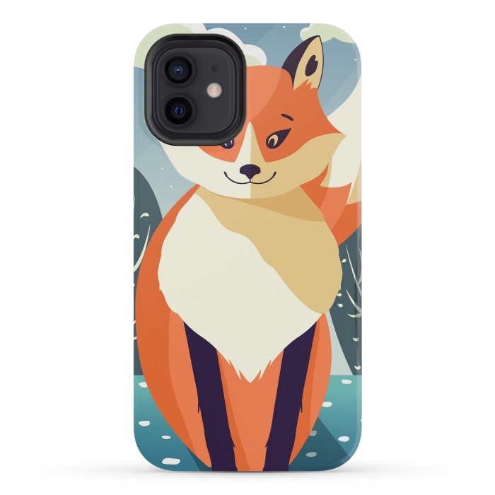 iPhone 12 mini StrongFit Wildlife 006a Red Fox by Jelena Obradovic