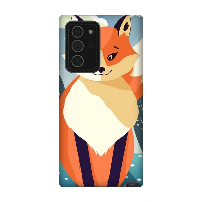 Galaxy Note 20 Ultra StrongFit Wildlife 006a Red Fox by Jelena Obradovic