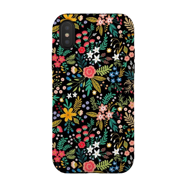 iPhone Xs / X StrongFit Elegant Floral Pattern by ArtsCase