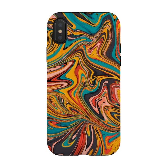 iPhone Xs / X StrongFit Liquid colours 1  by Steve Wade (Swade)
