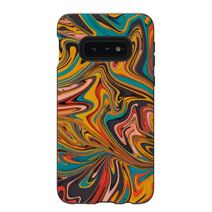 Galaxy S10e StrongFit Liquid colours 1  by Steve Wade (Swade)