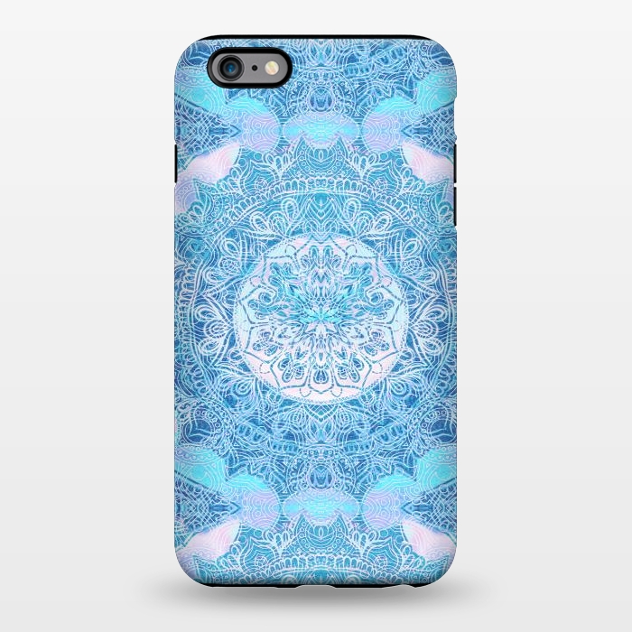 iPhone 6/6s plus StrongFit Blue tie-dye mandala by Oana 