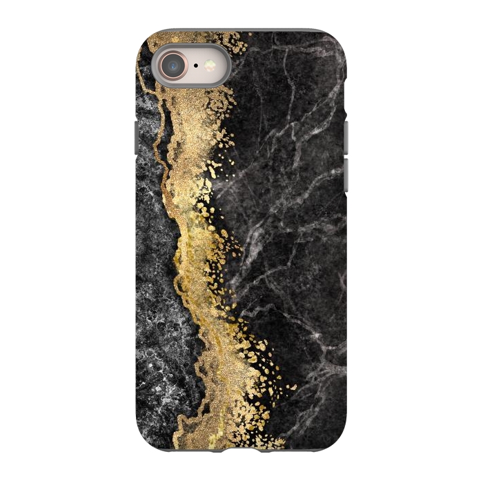 iPhone 8 StrongFit Abstract background creative marble texture and gold leaf by ArtsCase