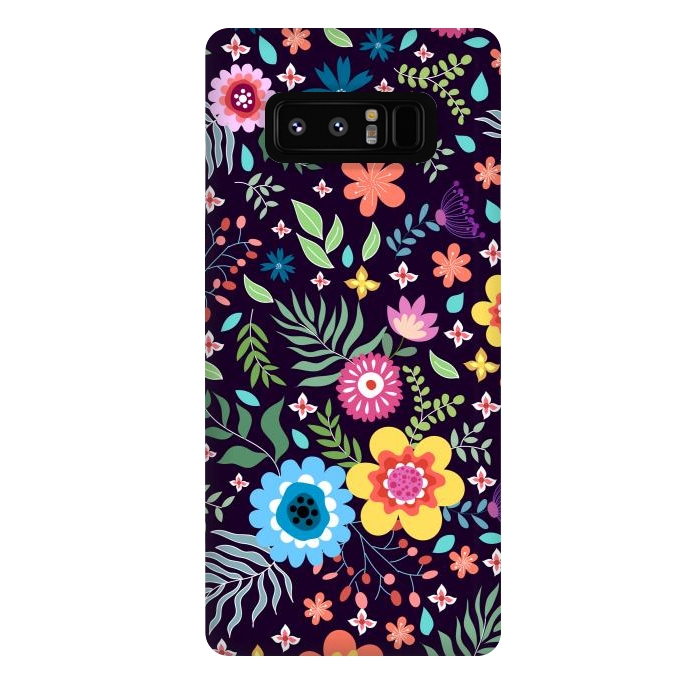 Galaxy Note 8 StrongFit Colourful Flowers by ArtsCase
