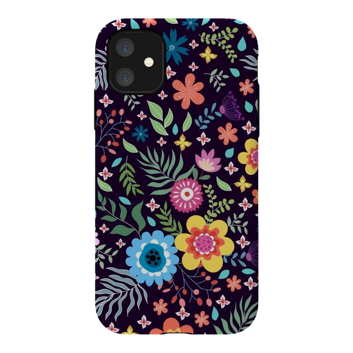 iPhone 11 StrongFit Colourful Flowers by ArtsCase