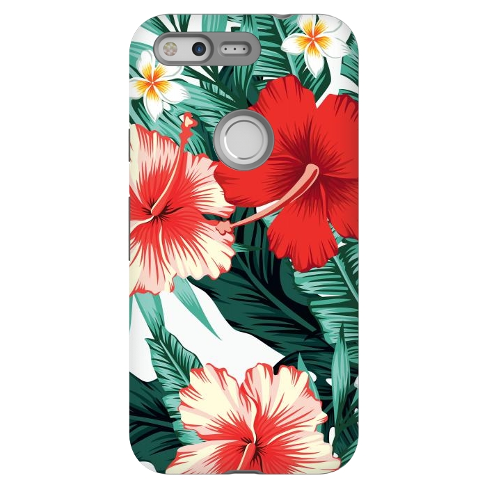 Pixel StrongFit Exotic Green Tropical Palm fern Leaves by ArtsCase