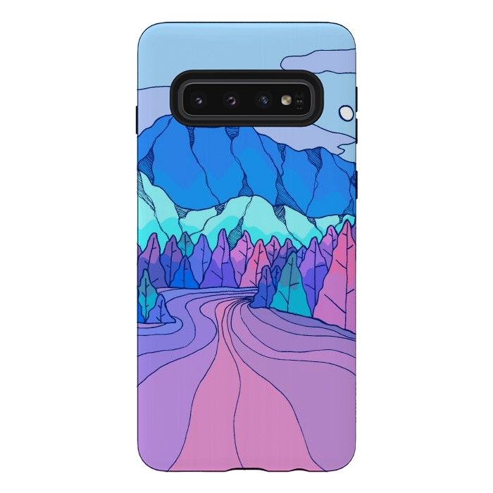 Galaxy S10 StrongFit The neon river by Steve Wade (Swade)