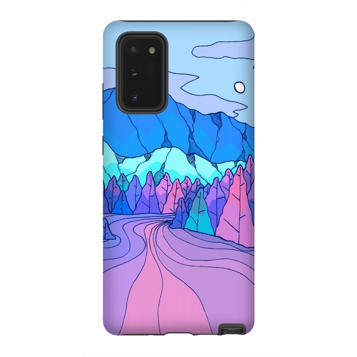 Galaxy Note 20 StrongFit The neon river by Steve Wade (Swade)